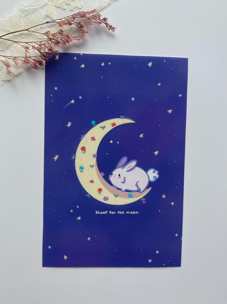 Moon Bunny Print