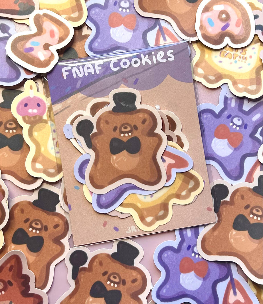 Five Nights at Freddy&#39;s Cookie Sticker Pack