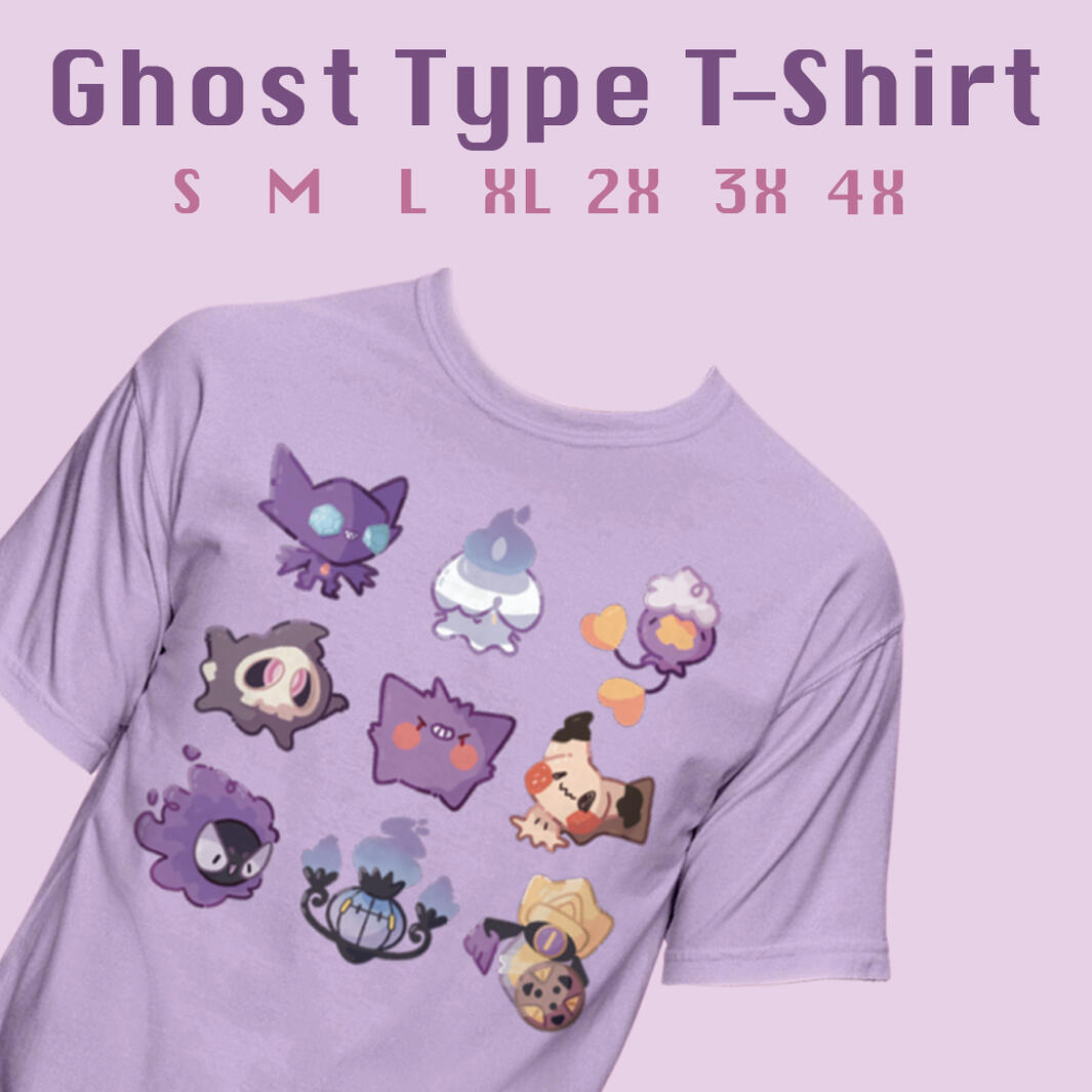 Pokemon Ghost Type Tshirt