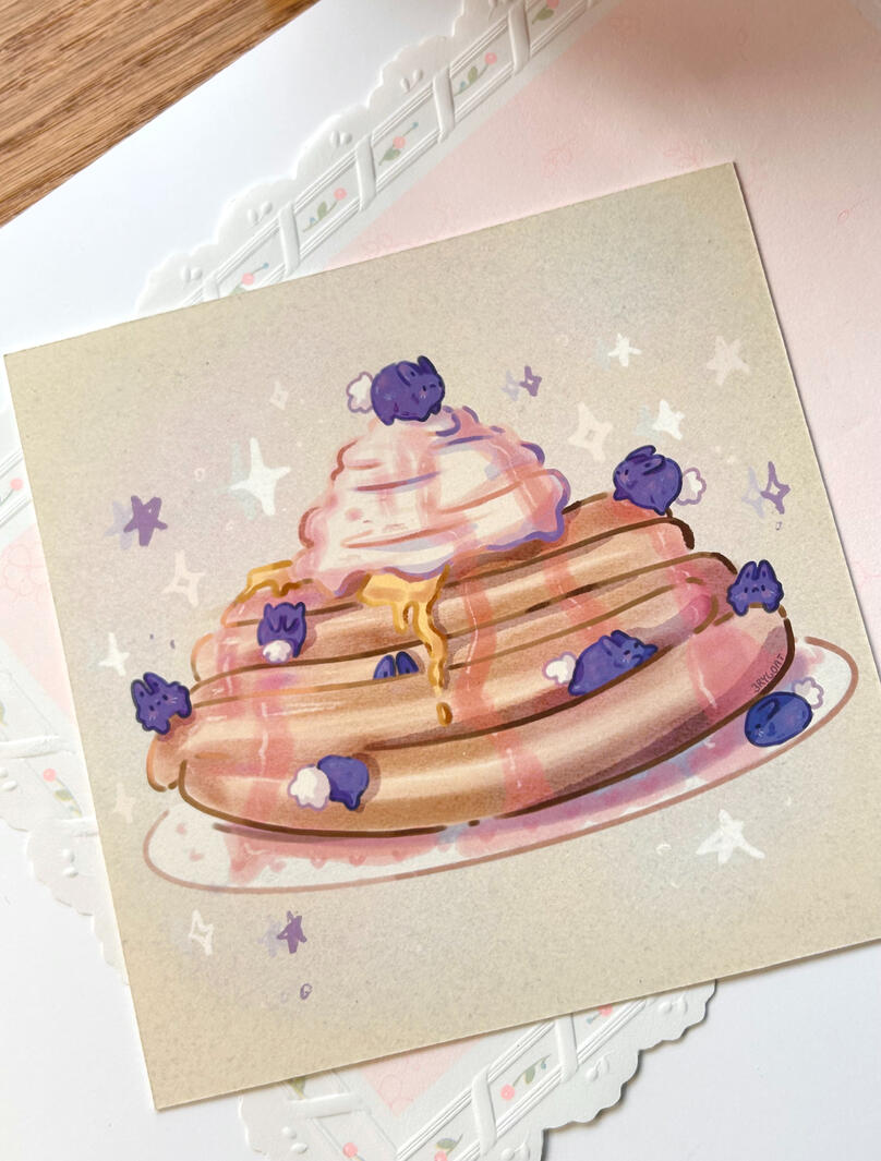 Bluebunny Pancake Print