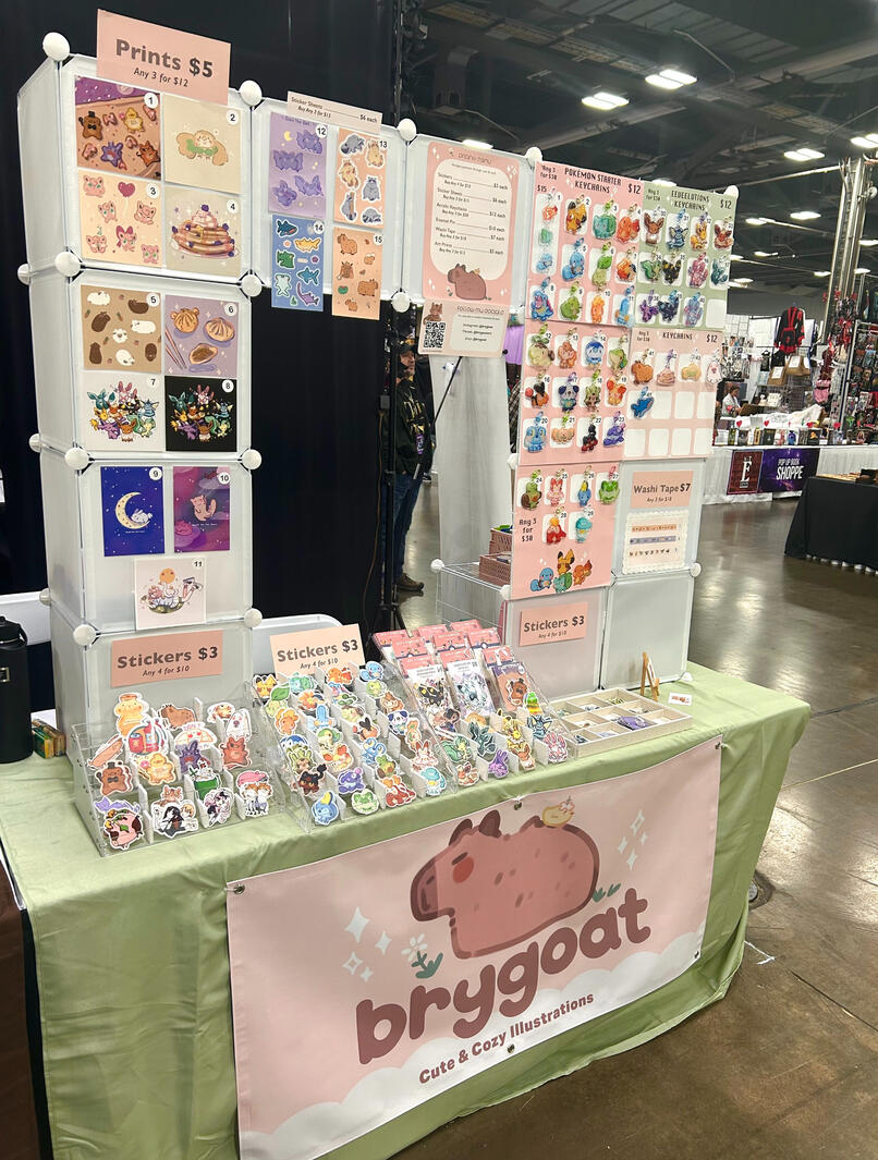 GalaxyCon Columbus Artist Alley Display - December 2023