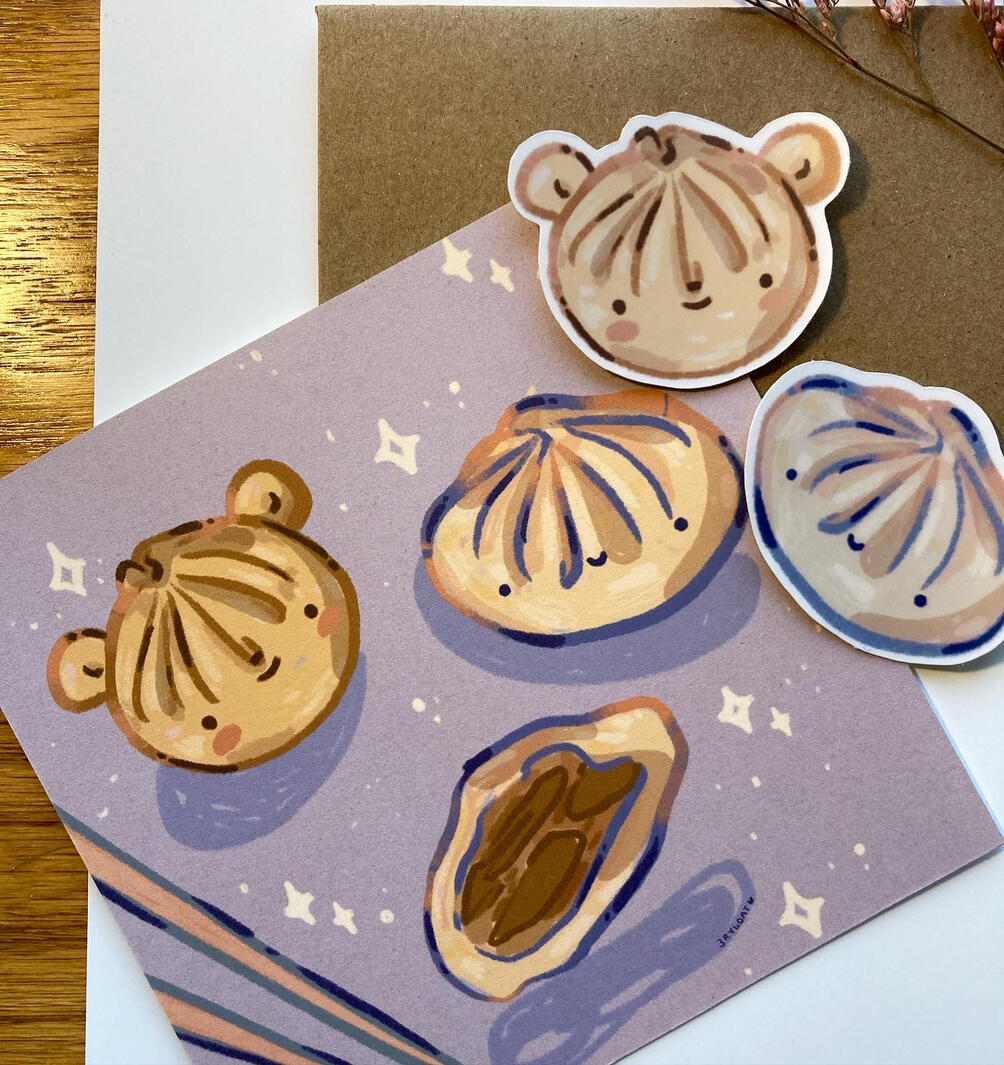 Bao Bun Stickers & Print