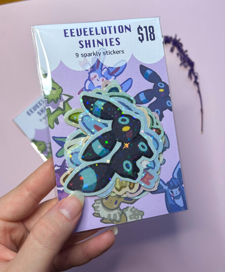 Eeveelution Shinies Sticker Pack